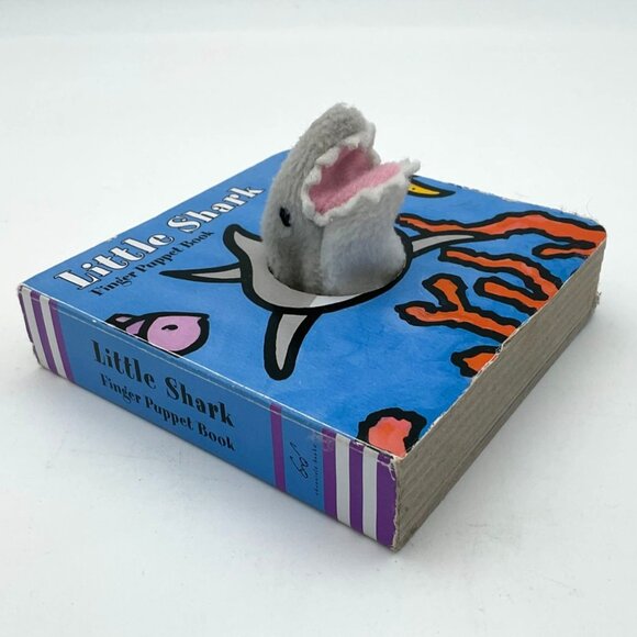 Little Shark Finger Puppet Board Book By Chronicle Books For Kids - Picture 3 of 4
